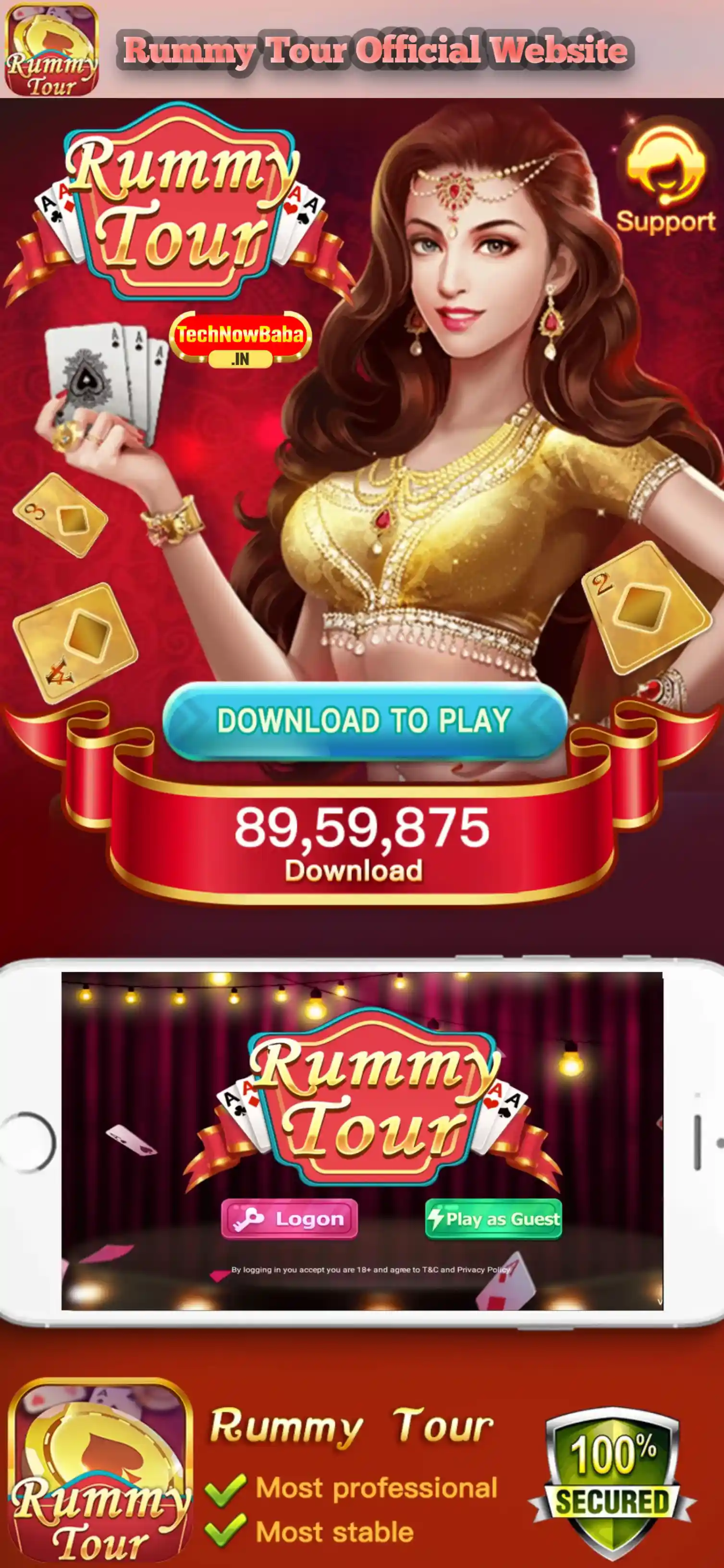 Rummy Tour App Download TechNow Baba