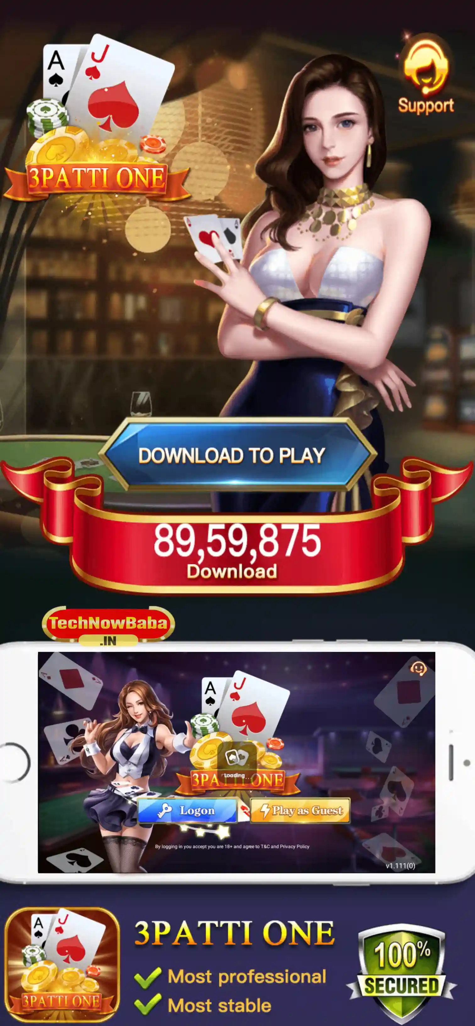 Teen Patti One Apk TechNow Baba