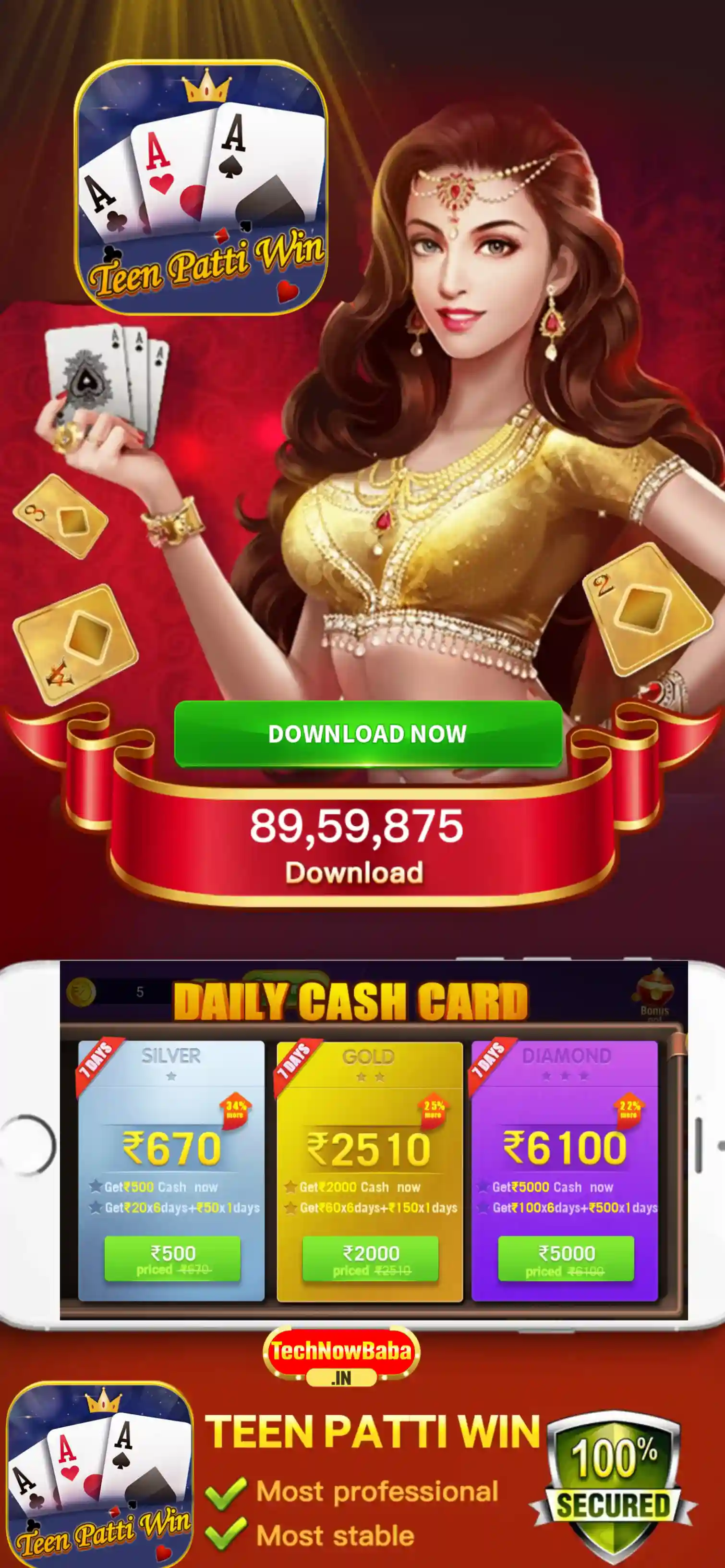 Teen Patti Win App TechNow Baba